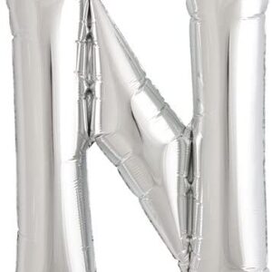 NORTH STAR BALLOONS 16″ SILVER LETTER ‘N’ SHAPE BALLOON