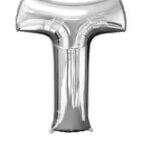 NORTH STAR BALLOONS 16″ SILVER LETTER ‘T’ SHAPE BALLOON