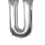 NORTH STAR BALLOONS 16″ SILVER LETTER ‘U’ SHAPE BALLOON