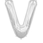 NORTH STAR BALLOONS 16″ SILVER LETTER ‘V’ SHAPE BALLOON
