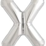 NORTH STAR BALLOONS 16″ SILVER LETTER ‘X′ SHAPE BALLOON