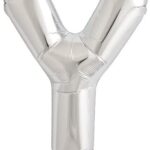 NORTH STAR BALLOONS 16″ SILVER LETTER ‘Y′ SHAPE BALLOON