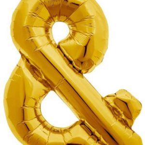 NORTH STAR BALLOONS 34" GOLD LETTER '&' SHAPE BALLOON