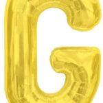 NORTH STAR BALLOONS 34″ GOLD LETTER ‘G’ SHAPE BALLOON