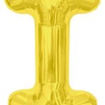 NORTH STAR BALLOONS 34″ GOLD LETTER ‘I’ SHAPE  BALLOON