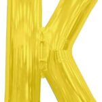 NORTH STAR BALLOONS 34″ GOLD LETTER ‘K’ SHAPE BALLOON