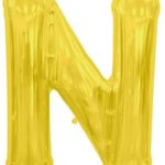 NORTH STAR BALLOONS 34″ GOLD LETTER ‘N’ SHAPE BALLOON