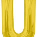 NORTH STAR BALLOONS 34″ GOLD LETTER ‘U’ SHAPE BALLOON