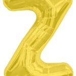 NORTH STAR BALLOONS 34″ GOLD LETTER ‘Z’ SHAPE BALLOON