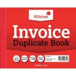 SILVINE 616 4X5 DUPLICATE INVOICE BOOKS PACK OF 12
