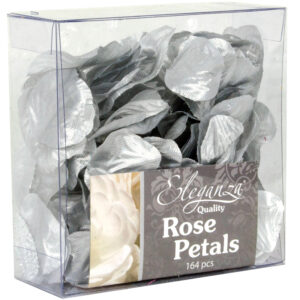 ELEGANZA ROSE PETALS 164PCS MET SILVER