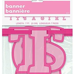 GIRL BABY SHOWER LETTER BANNER 7FT