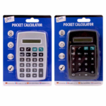 POCKET CALCULATOR-BLACK & SILVER 8 DIGIT