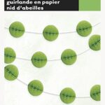 UNIQUE 7FT LIME GREEN HONEYCOMB BALL GARLAND