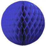 UNIQUE 8″ ROYAL BLUE HONEYCOMB BALL