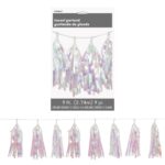 IRIDESCENT FOIL TASSEL GARLAND 9FT