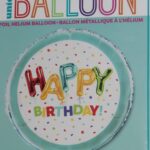 UNIQUE 18″ HAPPY BIRTHDAY FOIL BALLOON