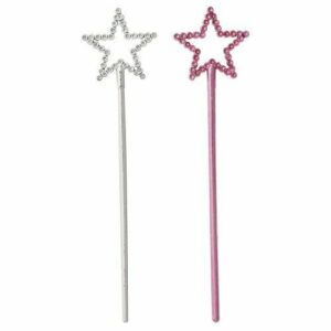 UNIQUE 8 MINI STAR WANDS-NET BAG