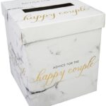 SCRIPTED MARBLE-WEDDING WISHES POST BOX