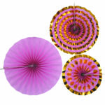 NEVITI PINK & GOLD PINWHEELS PARTY BACKDROP DECOR