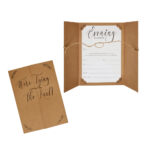 NEVITI 10 EVENING WEDDING INVITATIONS WITH ENVELOPS