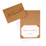 NEVITI 3 BRIDESMAID CARDS WITH ENVELOPS