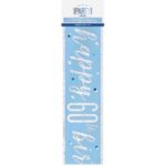 GLITZ BLUE 60TH PRISM BANNER 9FT