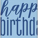GLITZ 54X84IN BLUE BDAY TABLECOVER