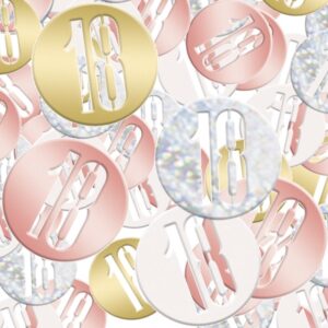 GLITZ ROSE GOLD 18TH CONFETTI