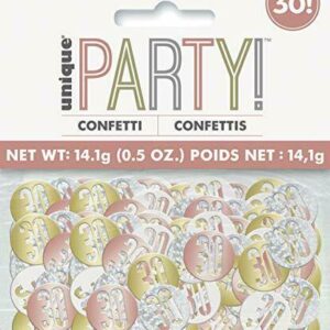 GLITZ ROSE GOLD 30TH CONFETTI