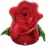 QUALATEX 33″ MICROFOIL RED ROSE BUD BALLOON
