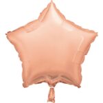 UNIQUE 20″ ROSE GOLD STAR FOIL BALLOON