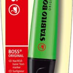 STABILO BOSS GREEN BLISTER