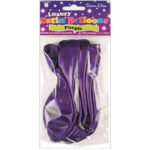 S/ELVIN SATIN BALLOONS PURPLE PK8