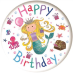 S/ELVIN JUMBO BADGE HPY BDAY MERMAID