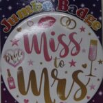 S/ELVIN JUMBO BADGE BRIDE TO BE