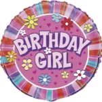 UNIQUE 18″ BIRTHDAY  GIRL FOIL BALLOON