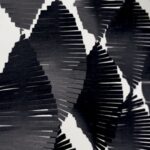 UNIQUE 9FT BLACK TISSUE FRINGE GARLAND