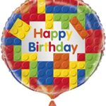 UNIQUE 18″ BUILDING BLOCKS HAPPY BIRTHDAY BALLOON