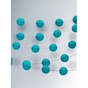 UNIQUE 7FT CARIBBEAN TEAL HONEYCOMB GARLAND