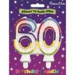 SIMON ELVIN GLITTER NUMBER CANDLE-60