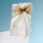 SNOW SHEER CHAIR TIE BROWN W/BURG EDGE