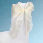SNOW SHEER CHAIR TIE IVORY
