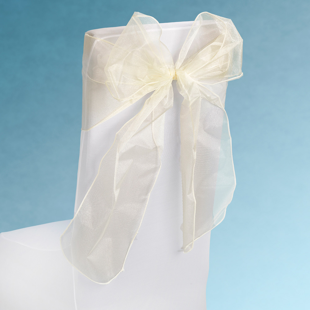 SNOW SHEER CHAIR TIE IVORY