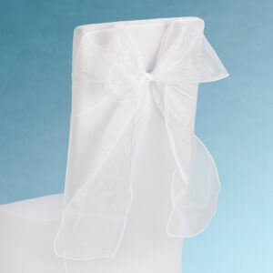 SNOW SHEER CHAIR TIE WHITE