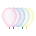 SEMPERTEX 12″ ROUND CRYSTAL PASTEL ASSORTED BALLOONS