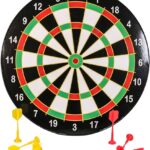 M.Y 16″ MAGNETIC DARTBOARD WITH 6 DARTS