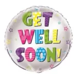 UNIQUE 18″ BRIGHT GET WELL FOIL BALLOON