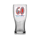 VIBE 60TH PINT GLASS