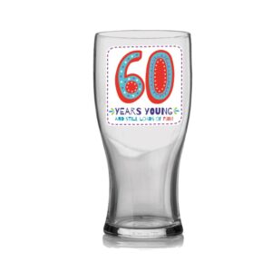 VIBE 60TH PINT GLASS